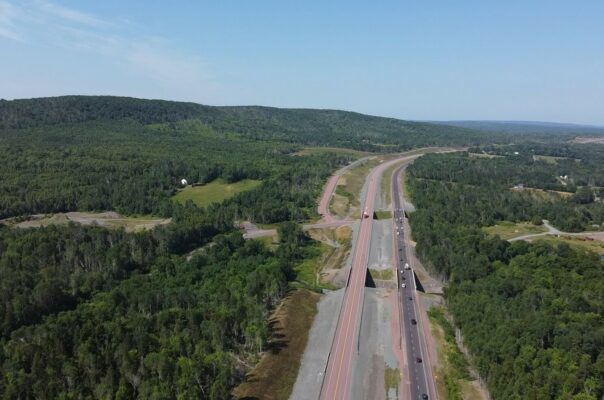 First public drive over westbound East French River Bridge