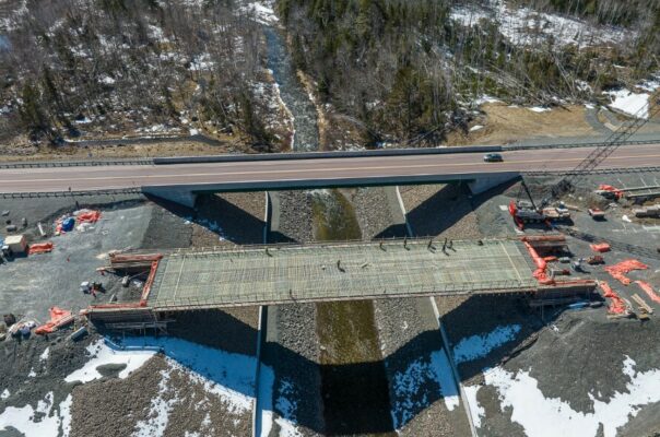 French River Bridge WB Deck Rebar Placement