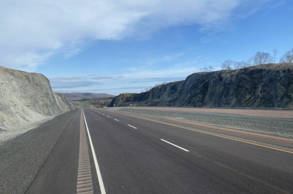 New Twinned Highway Through Rock Cut on Weavers Mountain